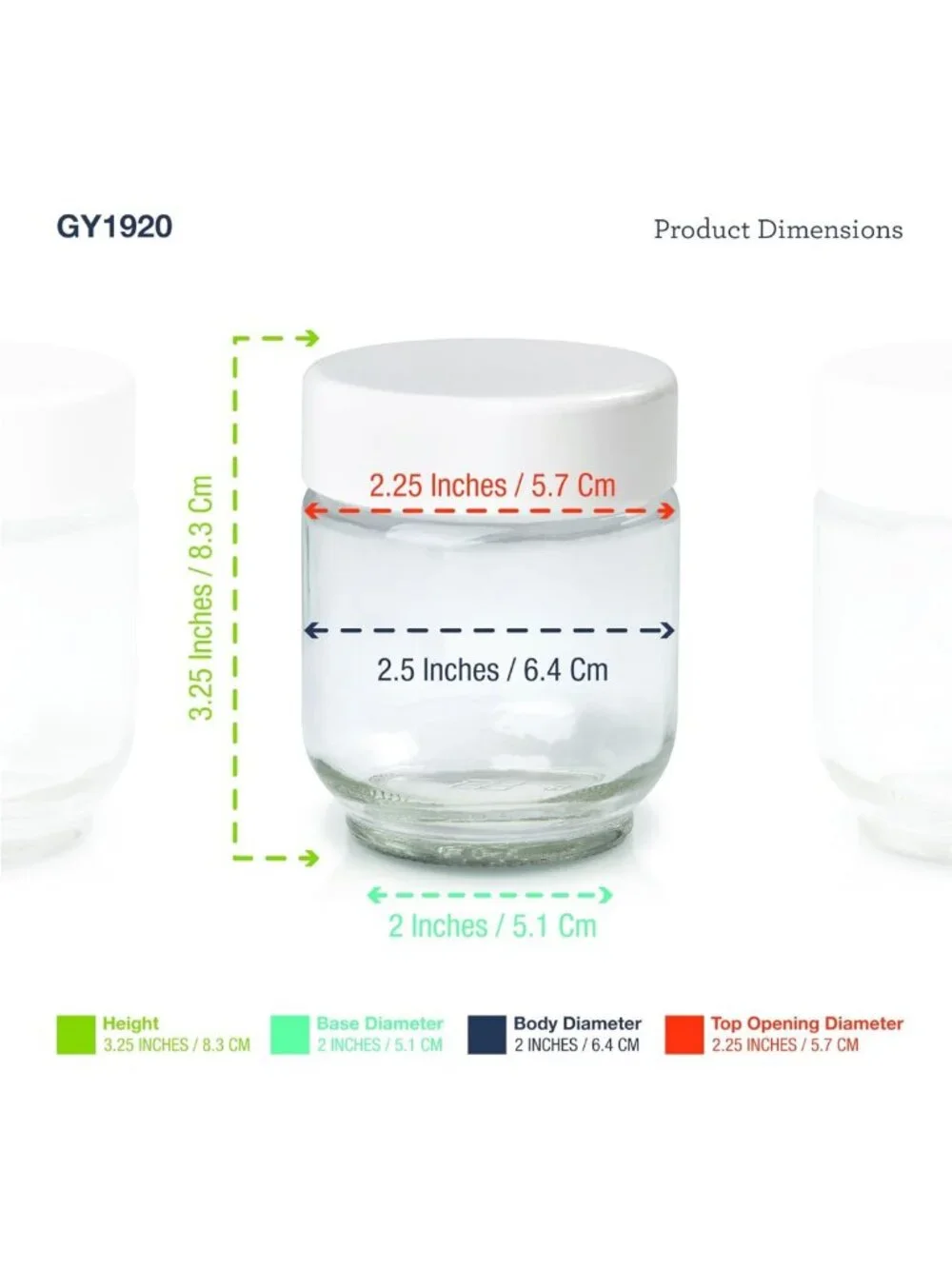 Set of 8 Glass Jars for Yogurt Maker - Perfect for Homemade Yogurt & Storage